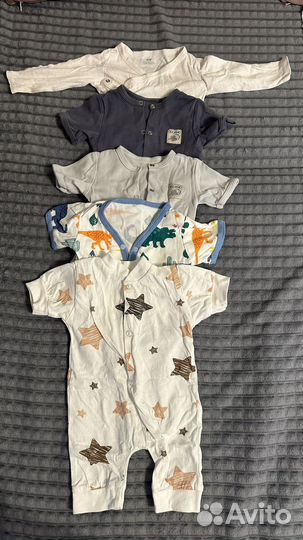 Слипы и боди 68 размер