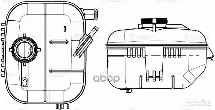 Бачок расширительный astra H (04) (luzar) (LET