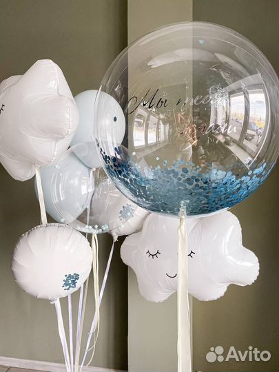 Воздушные шары на выписку из роддома