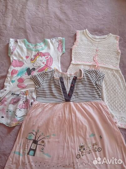 Одежда для девочки пакетом 3-4 года