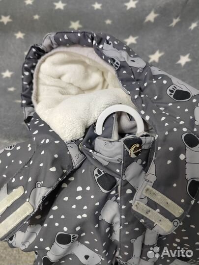 Комбинезон зимний 92 + поддева флис