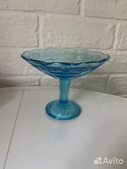 Ваза конфетница на ножке СССР