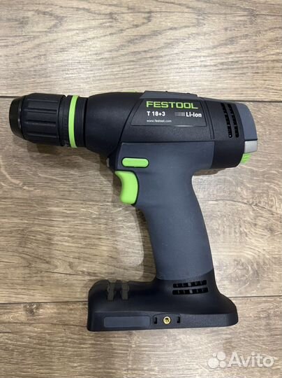 Аккумуляторная дрель шуруповерт Festool T18+3