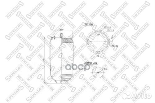 Пневмоподушки подвескиstellox 90-96318-SX Stellox
