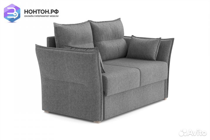 Диван 2-х местный Бруклин серый