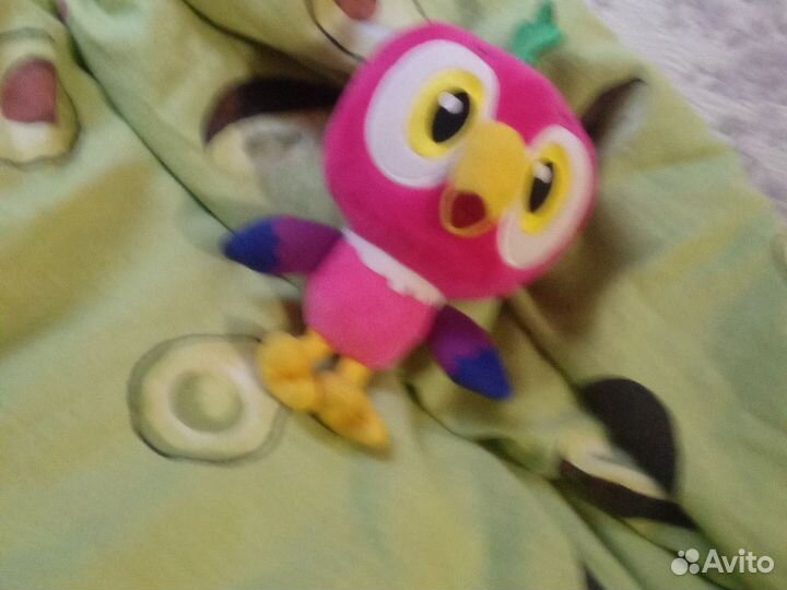 Игрушка птичка Кеша, кот Матроскин, и Чебурашка