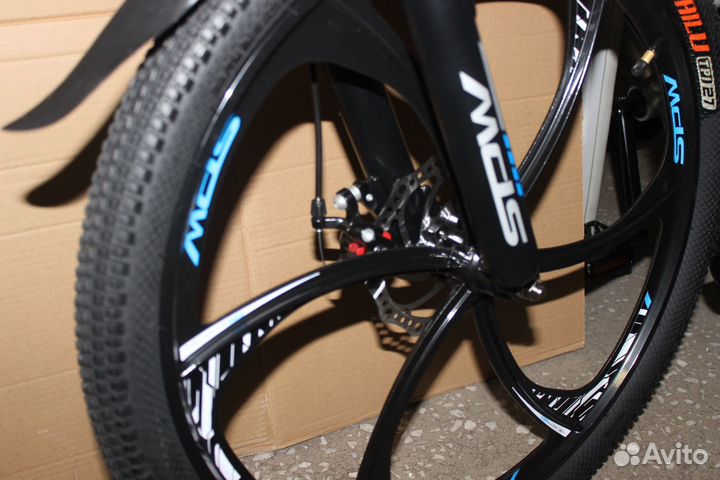 Новый горный велосипед спортивный литые колёса 24