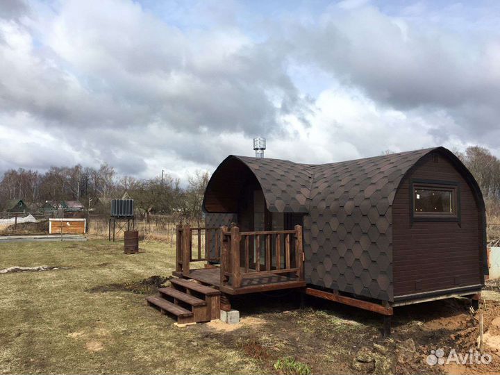 Баня бочка и квадро под ключ