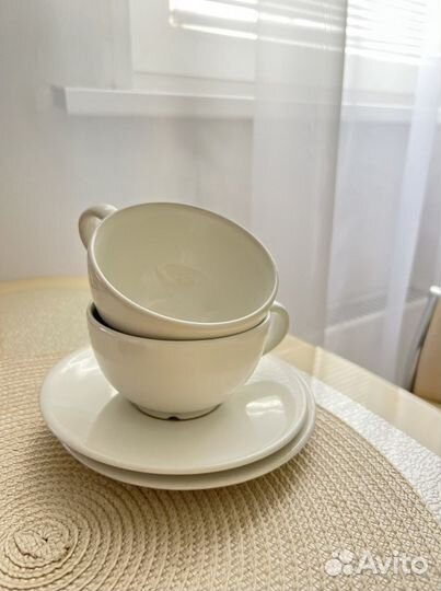 Чашка кружка с блюдцем IKEA набор