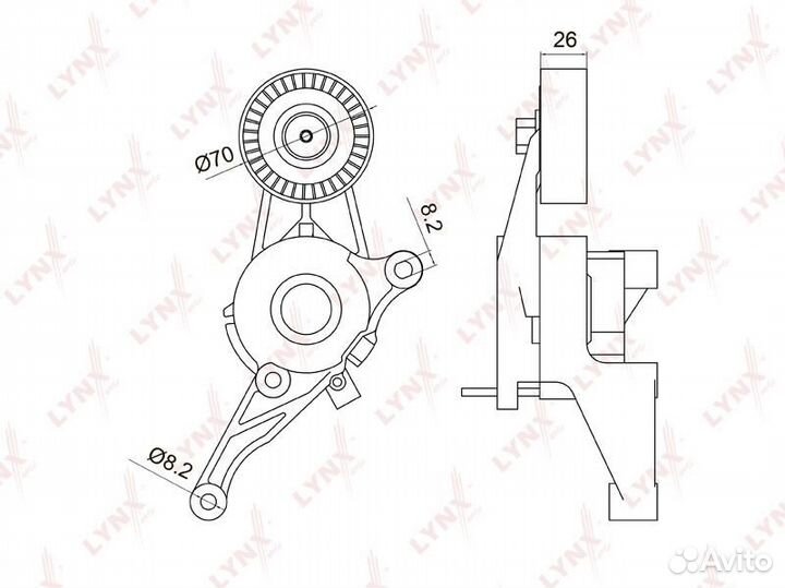 Натяжитель ремня навесного оборудования