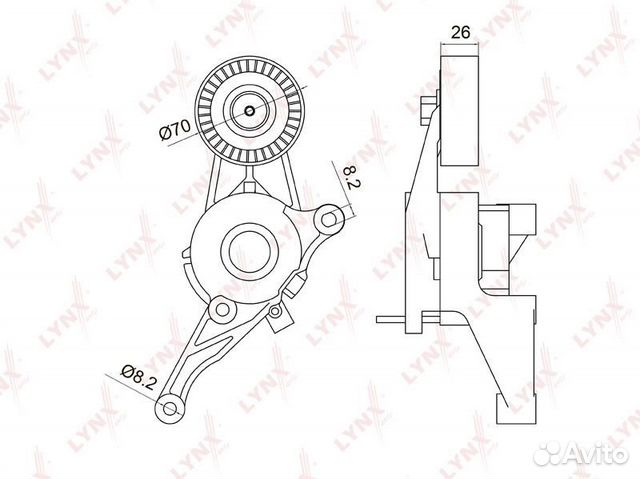 Натяжитель ремня навесного оборудования