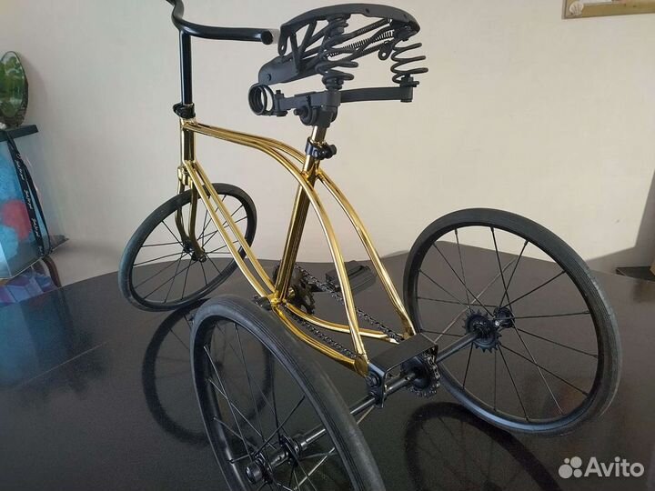 Детский Велосипед Золотой Хром