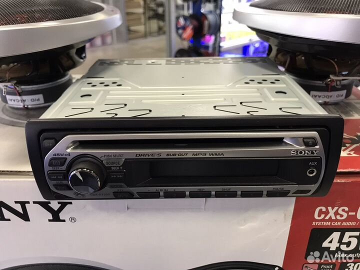Магнитола Sony CDX-GT220+ акустика Sony