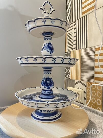 Фруктовница гжель