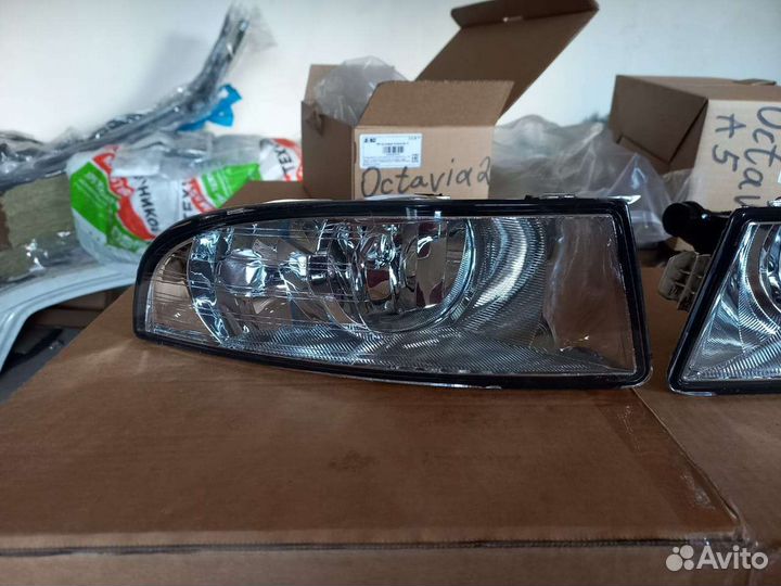 Skoda octavia 2 a5 рестайл противотуманных фар птф