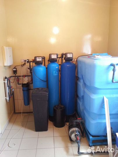 Система очистки воды. Фильтры для воды. Монтаж