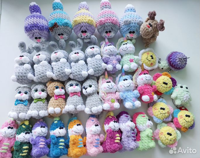 Вязаные брелки