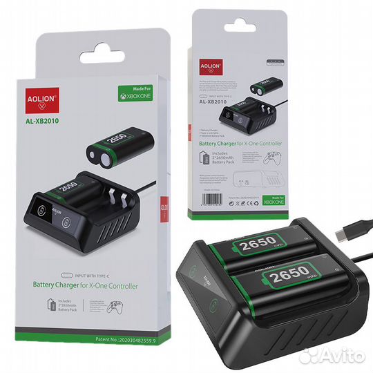 XBox Series/One 2шт. аккум.2650mAh + зарядка,новые