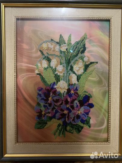 Картина вышитая бисером