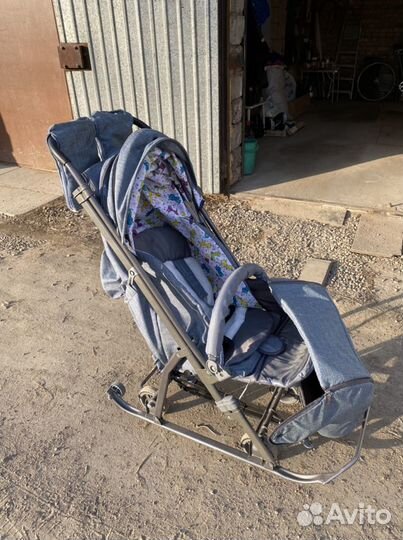 Детские санки коляска