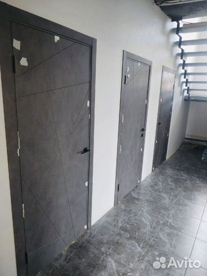 Двери межкомнатные Граффити 5 цвет бетона