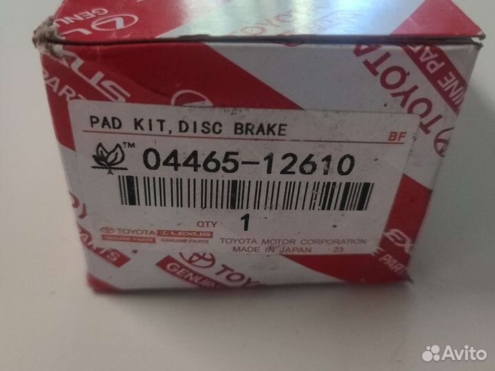 Тормозные колодки toyota corolla CRS RAV4