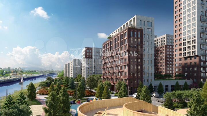 2-к. квартира, 60,9 м², 15/19 эт.