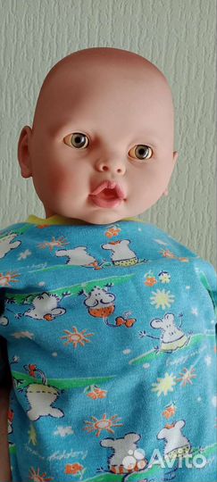 Кукла фарфоровая и коляска для куклы