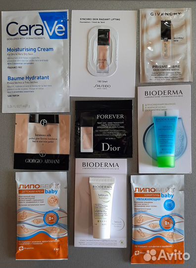 Пробники Shiseido,Armani,Givenchy, Eucerin