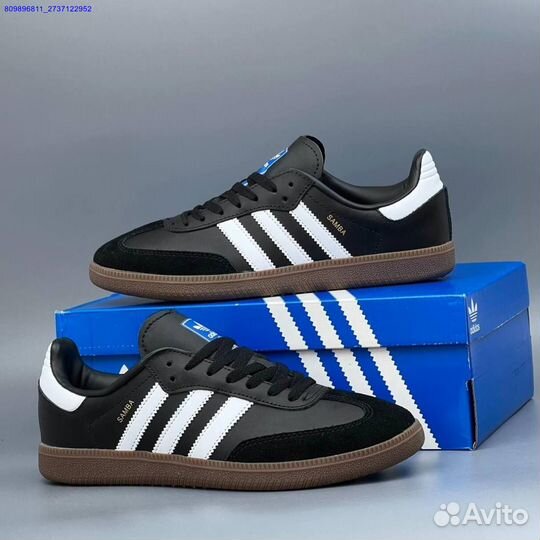 Кроссовки Adidas Samba Black (Арт.84026)