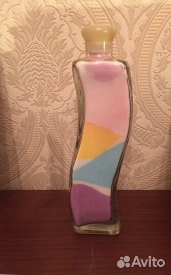 Бутылка с цветным песком