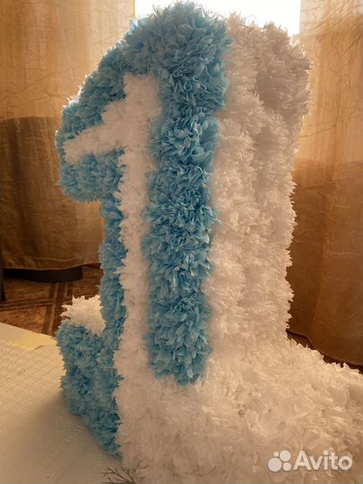 Объемная цифра 1 на день рождения