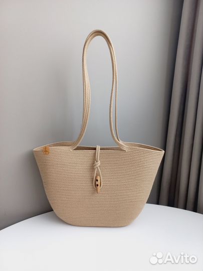 Cумка пляжная шоппер хлопковый