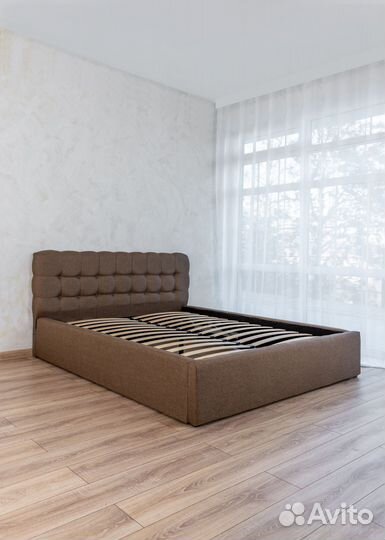 Кровать двухспальная 140х200 Марсель коричневый