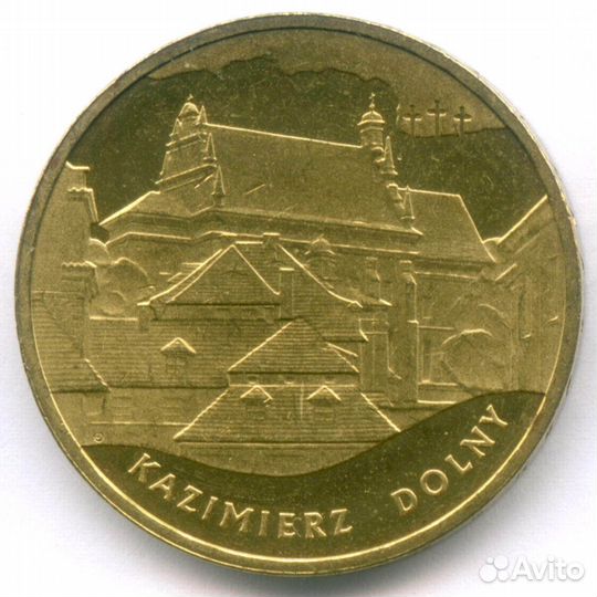 2 злотых 2008 год. Польша. Памятники Польши - Кази