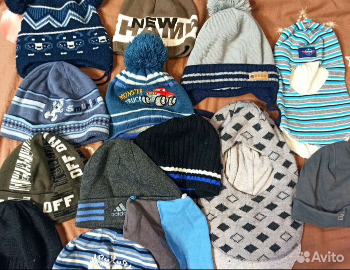 Шапки для мальчиков на все сезоны от года до 7 лет