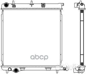 Радиатор peugeot 1007 04-06, 207 06-07, citroen C2
