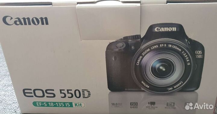 Фотоаппарат canon eos 550d kit 18-135