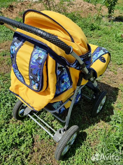 Детская зимняя коляска вездеход