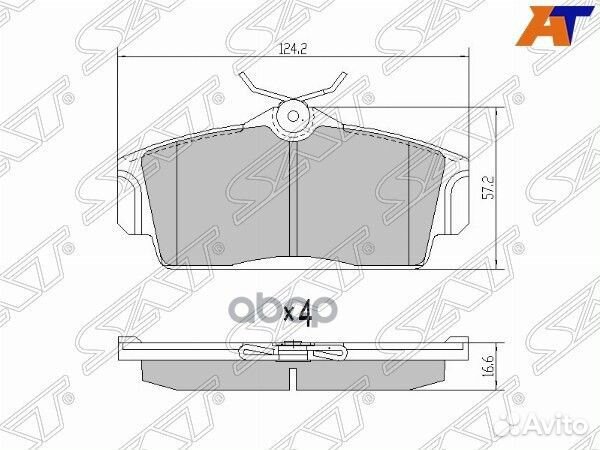 Колодки тормозные перед nissan almera N16 st410