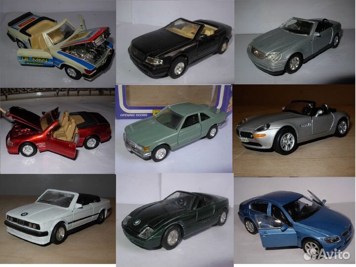 1/32 1/36 1/38 Mercedes VW Porsche Ford BMW тд