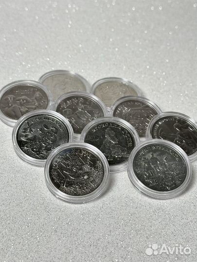 Мультики 10 монет набор l коллекция l лот