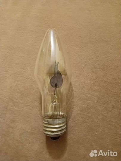 Лампочка неоновая свеча СССР