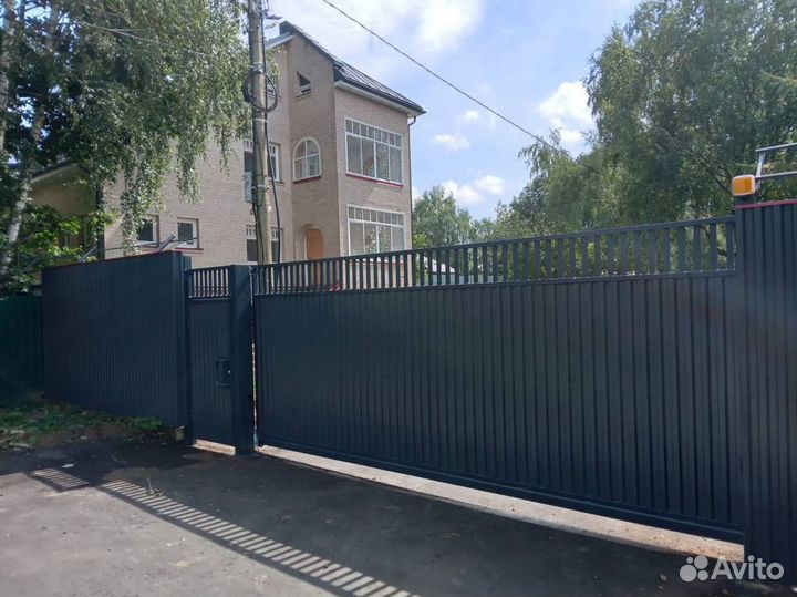 Откатные ворота под ключ с установкой