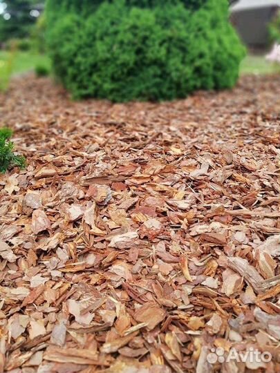 Мульча щепа хвойная натуральная 60 л