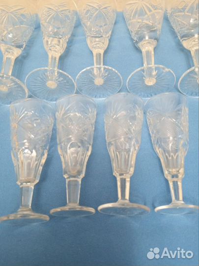 Фужеры хрустальные СССР