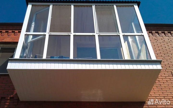 Остекление балконов и лоджий под ключ U1709