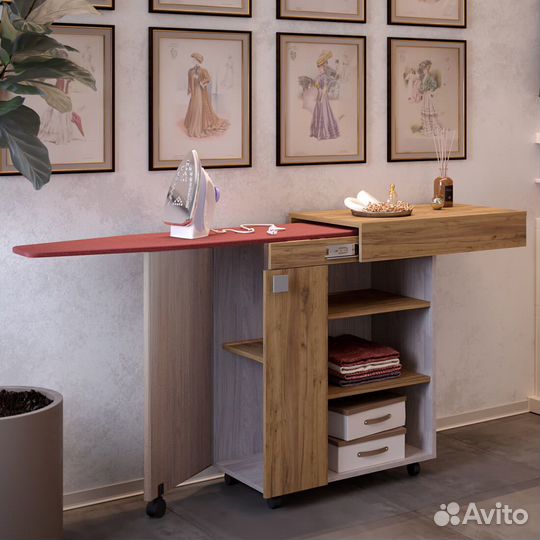 Тумба многофункциональная Тео с гладильной доской