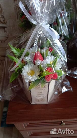 Букет ягодный из мыла