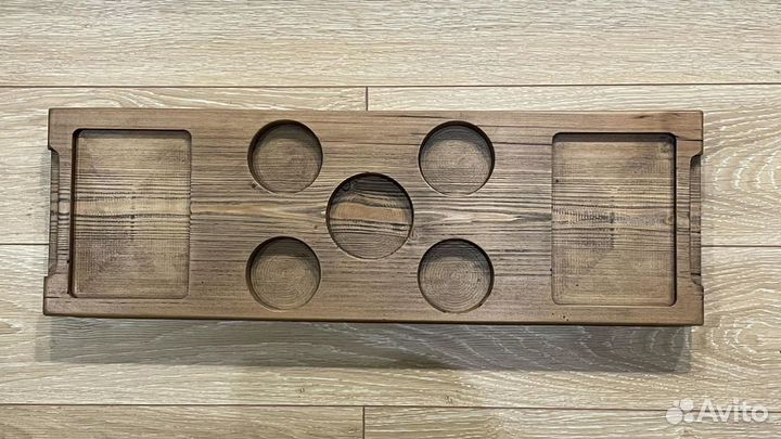 Поднос, доска для подачи винного сета из дерева